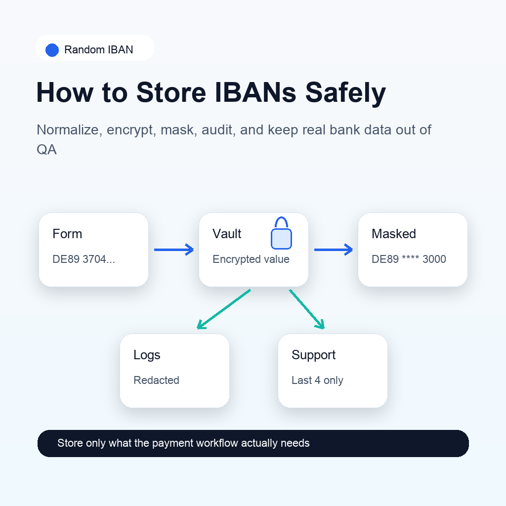 How to Store IBANs Safely in Payment Systems